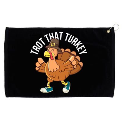 Runners Trot That Turkey Thanksgiving Cool Gift Running Marathon Gift Grommeted Golf Towel