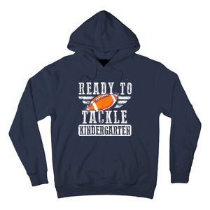 Ready To Tackle Kindergarten Football Ball Back To School Hoodie