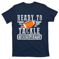 Ready To Tackle Kindergarten Football Ball Back To School T-Shirt