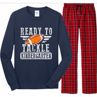 Ready To Tackle Kindergarten Football Ball Back To School Long Sleeve Pajama Set