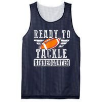 Ready To Tackle Kindergarten Football Ball Back To School Mesh Reversible Basketball Jersey Tank