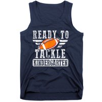 Ready To Tackle Kindergarten Football Ball Back To School Tank Top