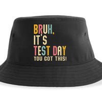 Rock The Test Dont Stress Motivational Student Teacher Sustainable Bucket Hat