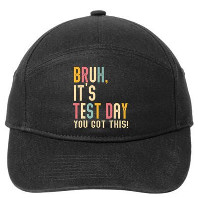 Rock The Test Dont Stress Motivational Student Teacher 7-Panel Snapback Hat