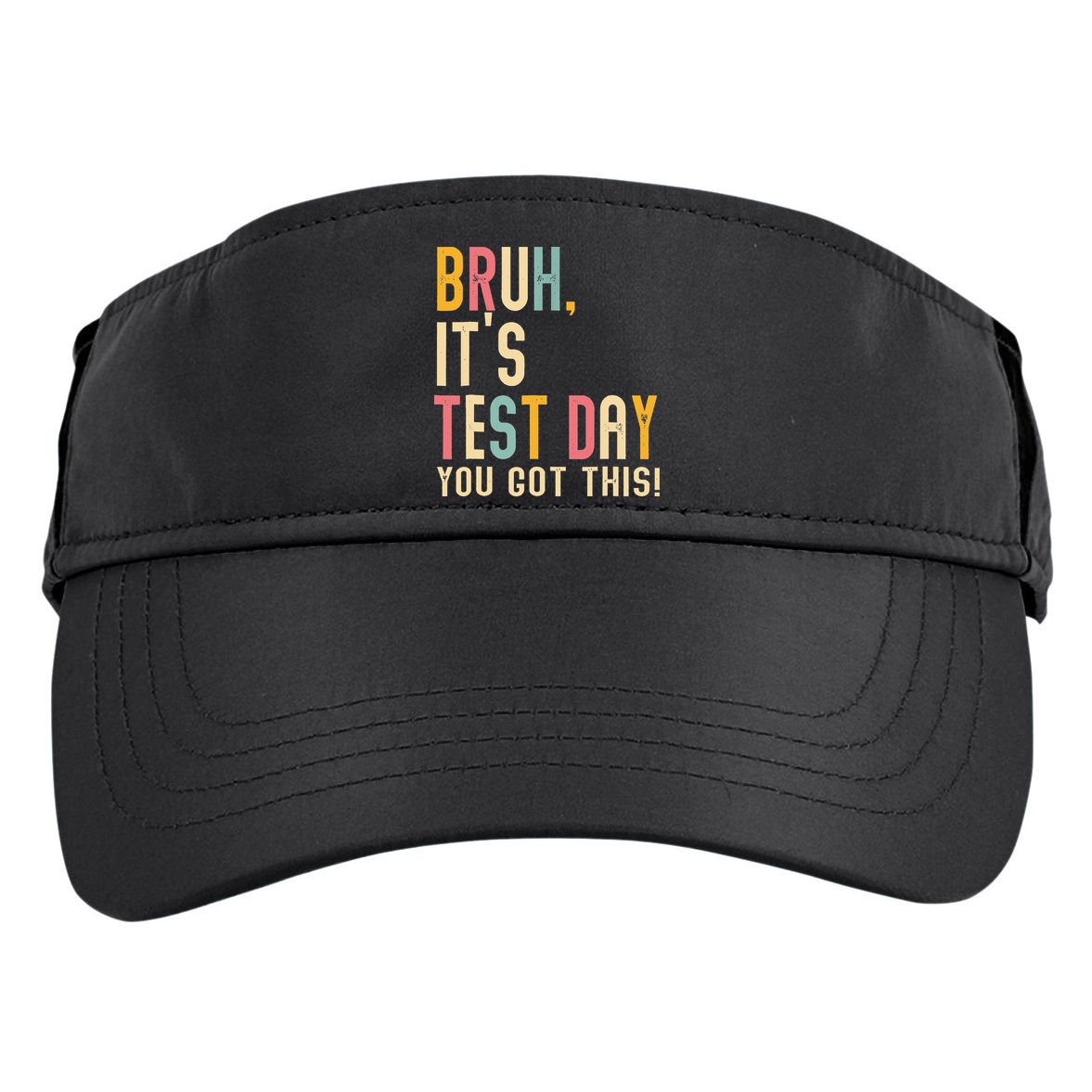Rock The Test Dont Stress Motivational Student Teacher Adult Drive Performance Visor
