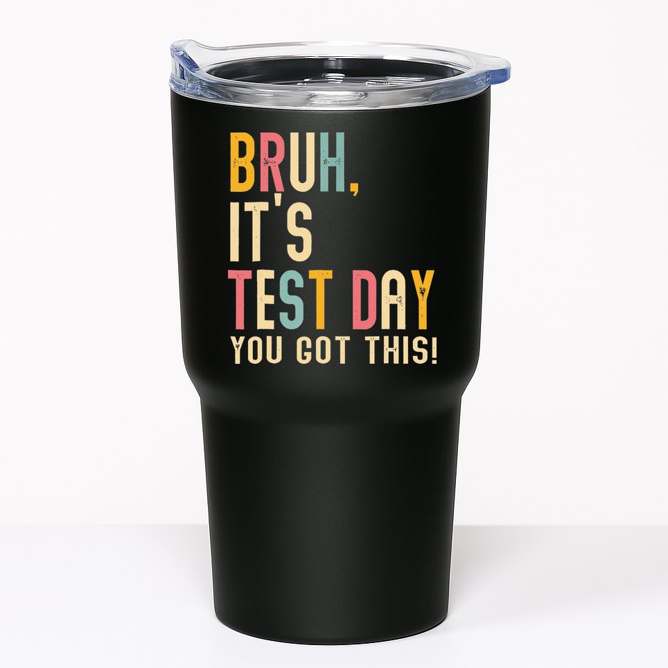 Rock The Test Dont Stress Motivational Student Teacher Tumbler