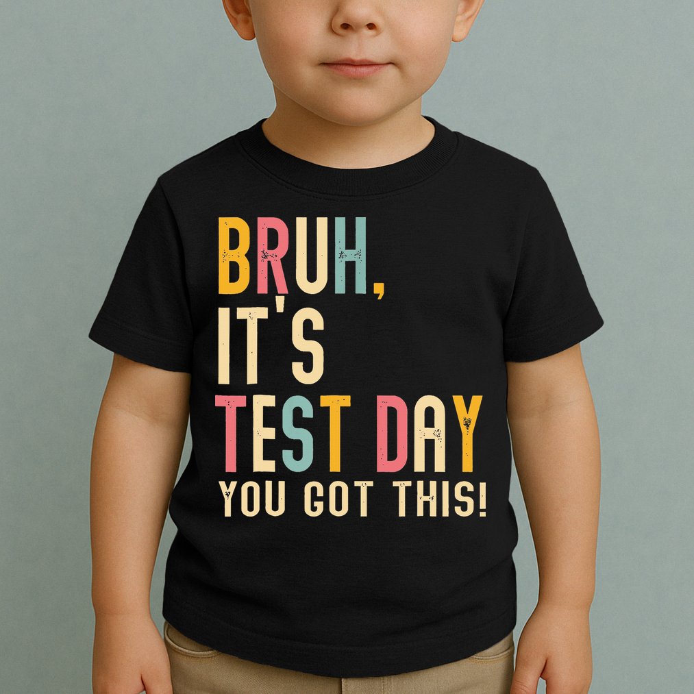Rock The Test Dont Stress Motivational Student Teacher Toddler T-Shirt
