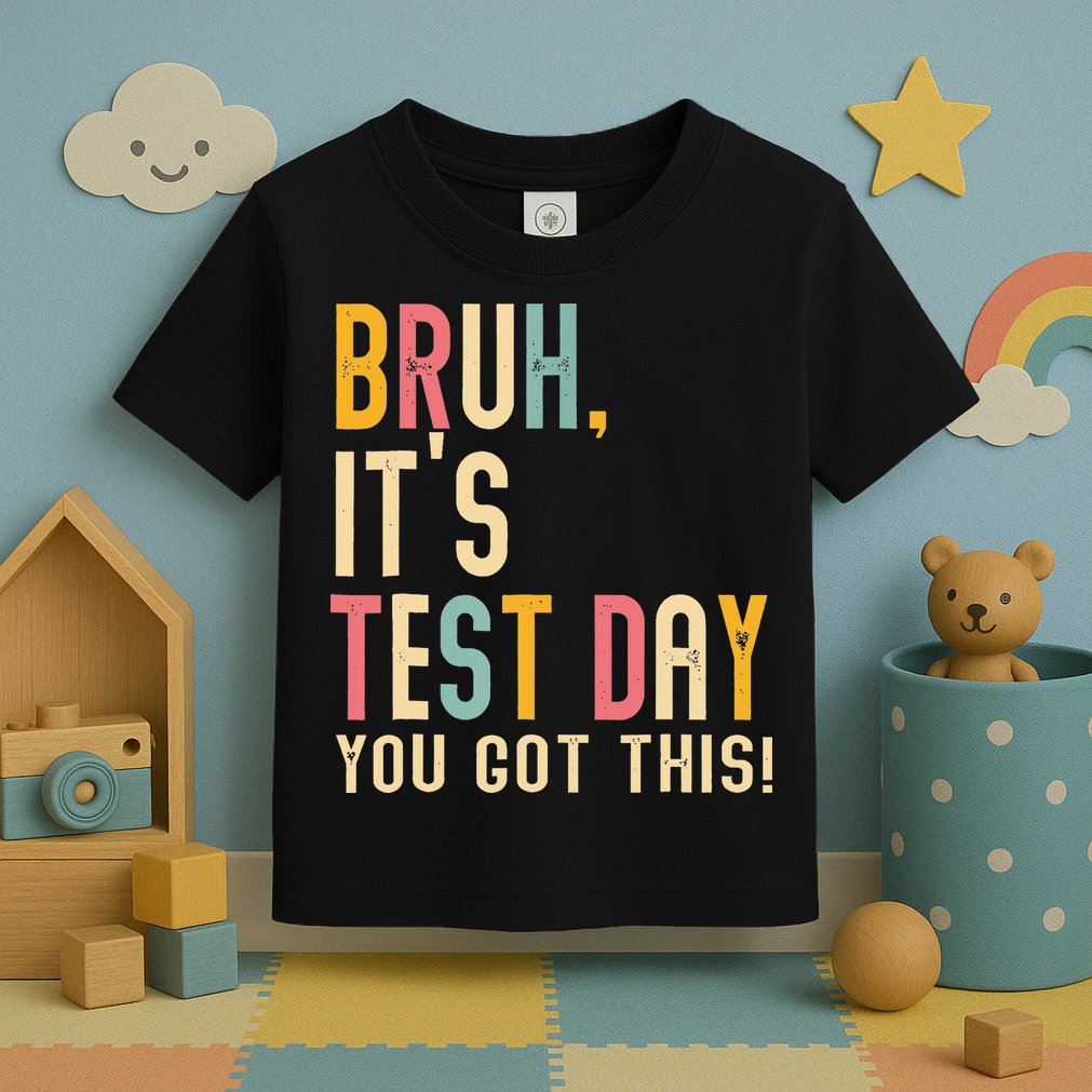 Rock The Test Dont Stress Motivational Student Teacher Toddler T-Shirt