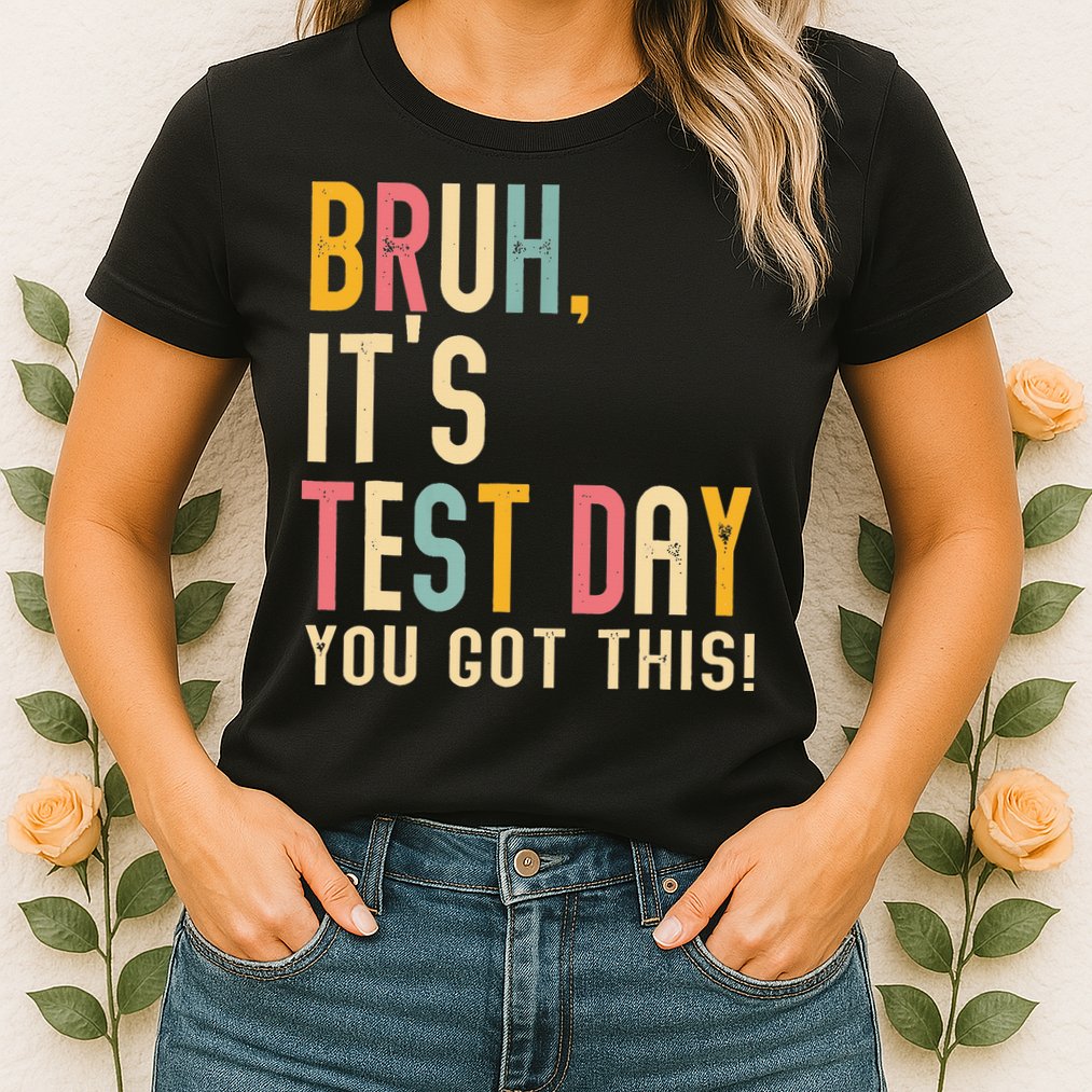 Rock The Test Dont Stress Motivational Student Teacher Womens T-Shirt