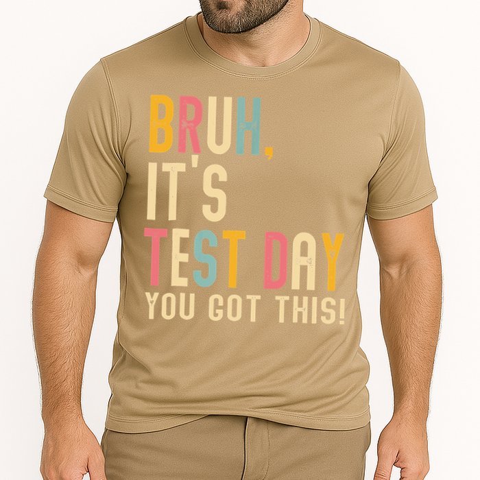 Rock The Test Dont Stress Motivational Student Teacher Cooling Performance Crew T-Shirt