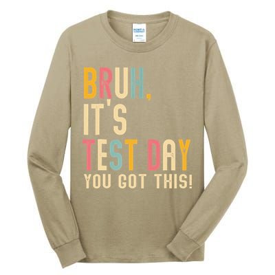 Rock The Test Dont Stress Motivational Student Teacher Tall Long Sleeve T-Shirt