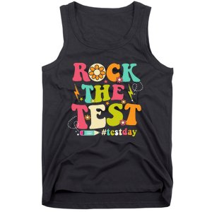 Rock The Test Testing Day Groovy Motivational Tank Top