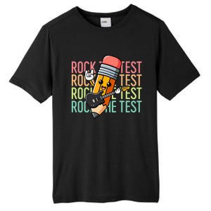 Rock The Test Day Teacher Testing Day Motivational Funny Tall Fusion ChromaSoft Performance T-Shirt