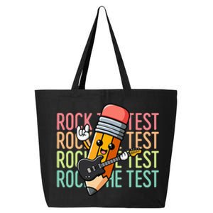 Rock The Test Day Teacher Testing Day Motivational Funny 25L Jumbo Tote