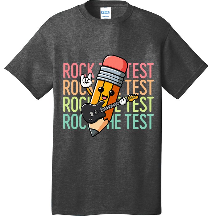 Rock The Test Day Teacher Testing Day Motivational Funny T-Shirt