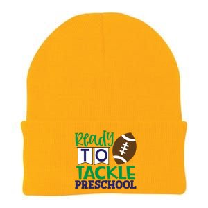 Ready To Tackle Football Theme Preschool Gift Knit Cap Winter Beanie