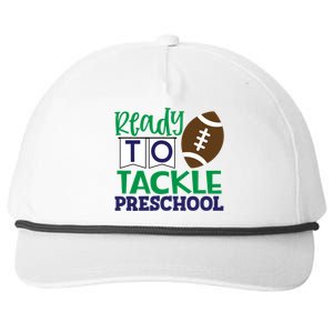 Ready To Tackle Football Theme Preschool Gift Snapback Five-Panel Rope Hat