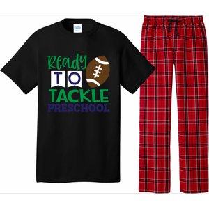 Ready To Tackle Football Theme Preschool Gift Pajama Set