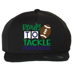 Ready To Tackle Football Theme Preschool Gift Wool Snapback Cap