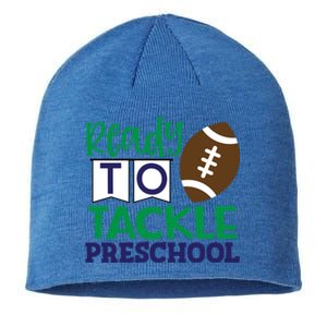 Ready To Tackle Football Theme Preschool Gift Sustainable Beanie