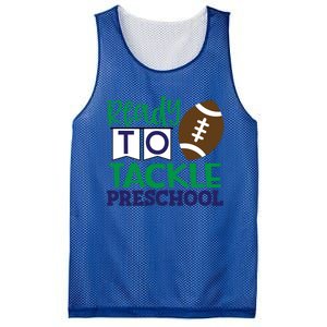 Ready To Tackle Football Theme Preschool Gift Mesh Reversible Basketball Jersey Tank