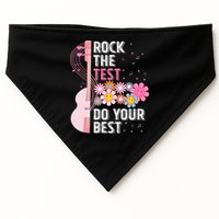 Rock The Test Do Your Best Testing Day Teachers Students USA-Made Doggie Bandana