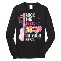 Rock The Test Do Your Best Testing Day Teachers Students Long Sleeve Shirt