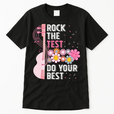 Rock The Test Do Your Best Testing Day Teachers Students Tall T-Shirt