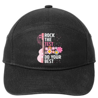 Rock The Test Do Your Best Testing Day Teachers Students 7-Panel Snapback Hat