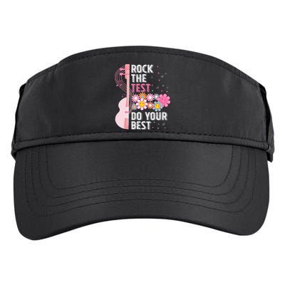 Rock The Test Do Your Best Testing Day Teachers Students Adult Drive Performance Visor