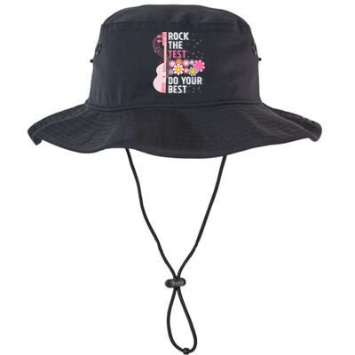 Rock The Test Do Your Best Testing Day Teachers Students Bucket Hat