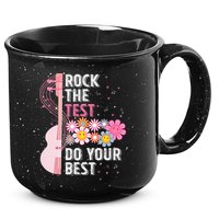 Rock The Test Do Your Best Testing Day Teachers Students 15oz Campfire Ceramic Mug