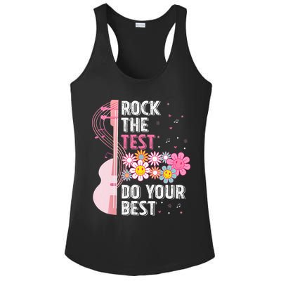 Rock The Test Do Your Best Testing Day Teachers Students Ladies PosiCharge Competitor Racerback Tank