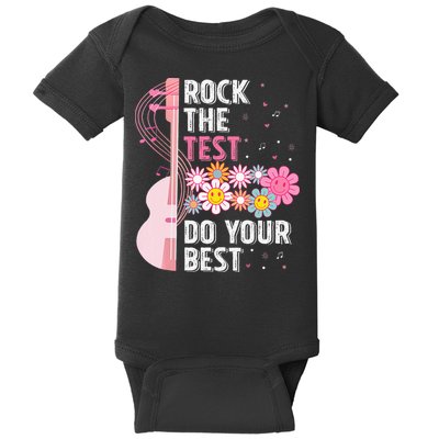 Rock The Test Do Your Best Testing Day Teachers Students Baby Bodysuit