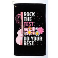 Rock The Test Do Your Best Testing Day Teachers Students Golf Towel