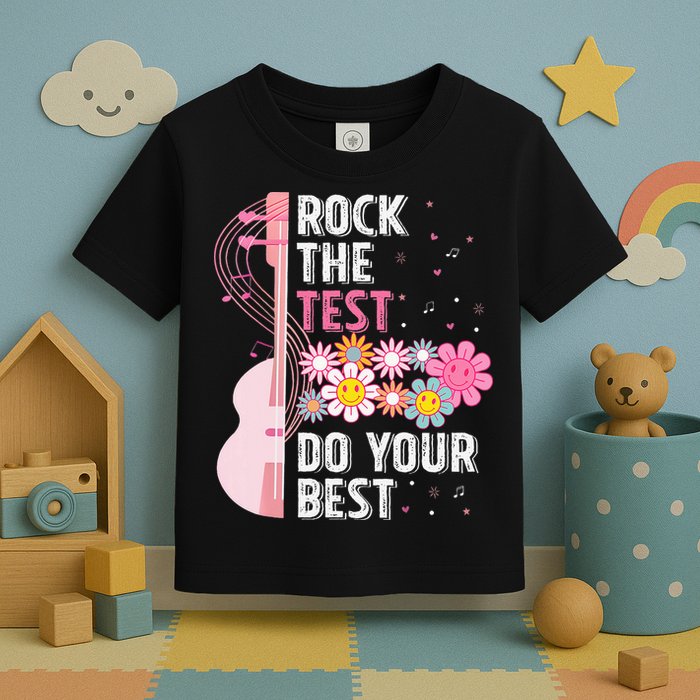 Rock The Test Do Your Best Testing Day Teachers Students Toddler T-Shirt
