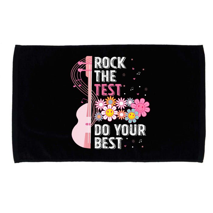 Rock The Test Do Your Best Testing Day Teachers Students Microfiber Hand Towel