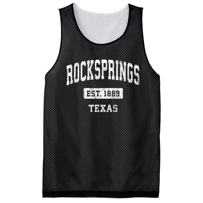 Rocksprings Texas Tx Vintage Sports Established Mesh Reversible Basketball Jersey Tank