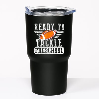 Ready To Tackle Preschool Football Ball Back To School Tumbler
