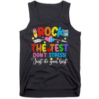 Rock The Test Don't Stress Do Your Best Testing Day Teacher  Tank Top