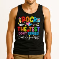 Rock The Test Don't Stress Do Your Best Testing Day Teacher  Tank Top