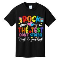 Rock The Test Don't Stress Do Your Best Testing Day Teacher  Kids T-Shirt