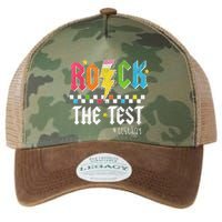 Rock The Test Testing Day Retro Motivational Teacher Legacy Tie Dye Trucker Hat