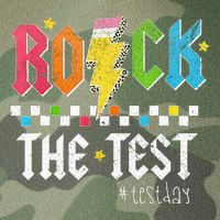 Rock The Test Testing Day Retro Motivational Teacher Legacy Tie Dye Trucker Hat