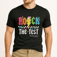 Rock The Test Testing Day Retro Motivational Teacher Performance Shirt