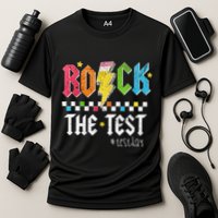 Rock The Test Testing Day Retro Motivational Teacher Performance Shirt