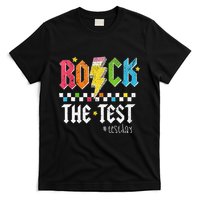 Rock The Test Testing Day Retro Motivational Teacher T-Shirt