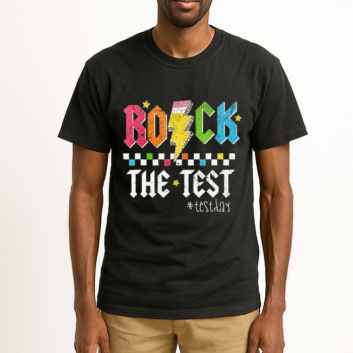 Rock The Test Testing Day Retro Motivational Teacher Tall T-Shirt
