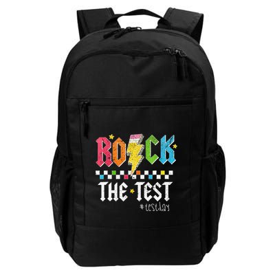Rock The Test Testing Day Retro Motivational Teacher Backpack