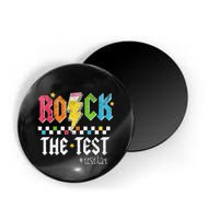 Rock The Test Testing Day Retro Motivational Teacher Magnet